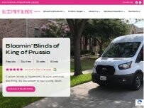 Website Bloomin' Blinds of King of Prussia