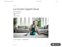 Website Screenshot Go Green Carpet Clean