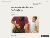 Website Screenshot Professional Kitchen Refinishing