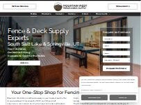 Website Screenshot Mountain West Fence & Deck Supply