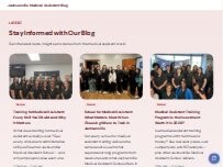 Website Screenshot Jacksonville Medical Assistant School