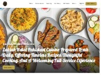 Website Screenshot Mehfil Restaurant ( Zabiah Halal Pakistani Cuisine )