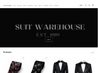Website Screenshot Suit Warehouse