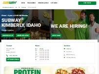 Website Screenshot Subway