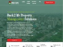 Website Screenshot Back 2 life Property Management Solutions