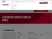 Website Screenshot Avis Car Rental