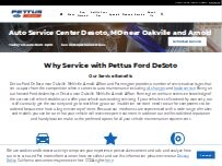 Website Screenshot Pettus Ford De Soto Service & Mobile Service