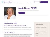 Website Screenshot Jamie L Keene, APRN