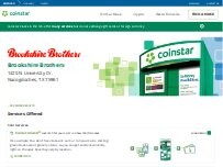 Website Screenshot Coinstar Kiosk