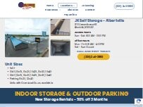 Website Screenshot JK Self Storage - Albertville
