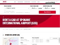 Website Screenshot Avis Car Rental