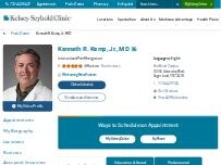 Website Screenshot Kenneth Kemp Jr., MD