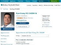 Website Screenshot Ryan Giang, DO