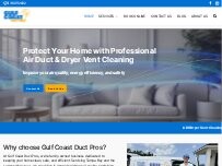 Website Screenshot Gulf Coast Duct Pros, LLC