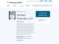 Website Screenshot Michael Waronker, DO