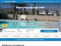 Website Screenshot Encore Palm Springs Oasis