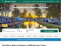 Website Screenshot Thousand Trails Wilderness Lakes