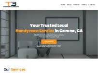 Website Screenshot T3 construction and handyman service