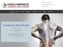 Website Screenshot Kaiser Chiropractic & Weight Loss Center, Chiropractor Mitchel Kaiser