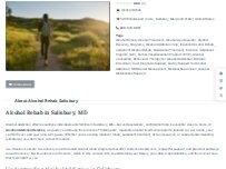 Website Screenshot Alcohol Rehab Salisbury