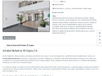 Website Screenshot Alcohol Rehab El Cajon