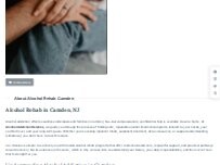 Website Screenshot Alcohol Rehab Camden