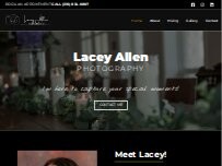 Website Screenshot Lacey Allen Photography LLC