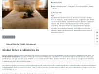 Website Screenshot Alcohol Rehab Johnstown