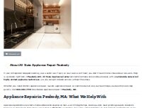 Website Screenshot All State Appliance Repair Peabody