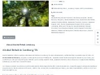 Website Screenshot Alcohol Rehab Leesburg