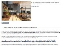 Website Screenshot All State Appliance Repair La Canada Flintridge