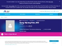 Website Screenshot Sang Myung Han, MD