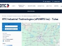 Website Screenshot OTC Industrial Technologies (ePUMPS Inc) - Tulsa
