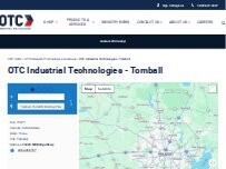 Website Screenshot OTC Industrial Technologies - Tomball