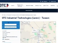 Website Screenshot OTC Industrial Technologies (Laron) - Tucson