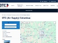 Website Screenshot OTC Industrial Technologies - Columbus