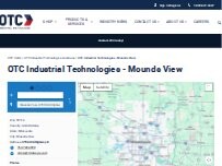 Website Screenshot OTC Industrial Technologies - Mounds View