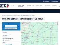 Website Screenshot OTC Industrial Technologies - Decatur