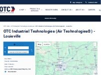 Website Screenshot OTC Industrial Technologies (TAPE) - Louisville