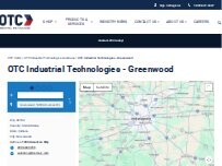 Website Screenshot OTC Industrial Technologies - Greenwood