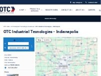 Website Screenshot OTC Industrial Technologies - Indianapolis