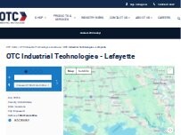 Website Screenshot OTC Industrial Technologies - Lafayette