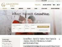 Website Screenshot GrandStay Hotel & Suites Algona