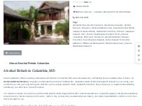 Website Screenshot Alcohol Rehab Columbia