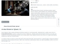 Website Screenshot Alcohol Rehab Upland