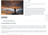 Website Screenshot Alcohol Rehab Troy