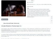 Website Screenshot Alcohol Rehab Yorba linda