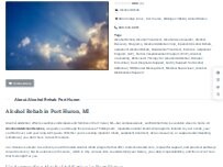 Website Screenshot Alcohol Rehab Port Huron