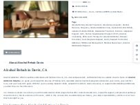 Website Screenshot Alcohol Rehab Davis