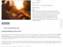 Website Screenshot Alcohol Rehab Orem